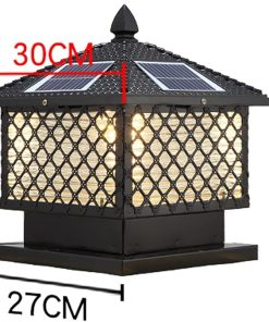 Solar Post Lights for Outdoor Garden Porch Lighting Decor Rainproof 2