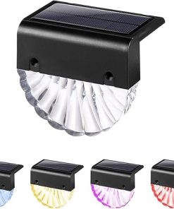 Solar Deck Lights and Step Lights for Yard Wall Patio Driveway
