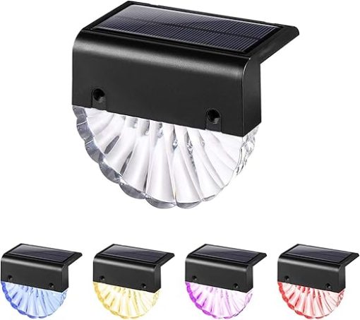 Solar Deck Lights and Step Lights for Yard Wall Patio Driveway