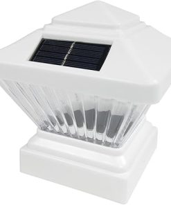 18 Pack White Solar LED Post Cap Lights for Garden and Landscape 2