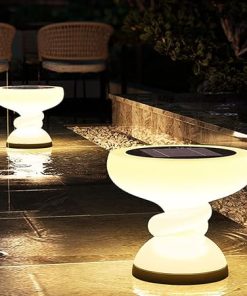 Solar Powered Stainless Steel Pillar Lamps for Outdoor Lighting 2