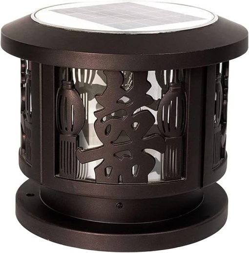 Outdoor Solar LED Pillar Light for Garden and Courtyard Decoration