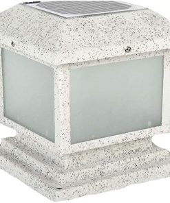 Solar Home Lamp Post Light Simple Courtyard Garden Outdoor Fixture