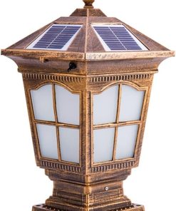 Outdoor Solar Fence Post Cap Light for Garden and Patio Use