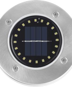 Solar Powered Ground Lights LED Waterproof Path Lights for Garden 2