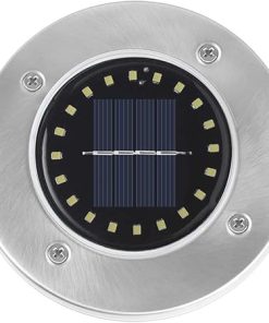 Outdoor Solar Powered LED Ground Lights for Garden Pathway Lighting 2