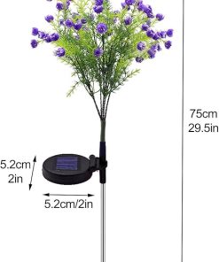 Solar Flower Lights LED Decorative Stake Lights for Garden Decor 2