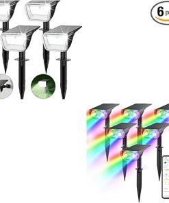 Linkind Smart Solar Spotlight SL5 Outdoor Lights 60 LEDs 30% Efficiency