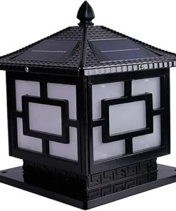 IP65 Waterproof Solar LED Outdoor Post Lamp for Courtyard Lighting
