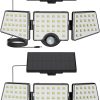 Solar Motion Activated Security Lights with Adjustable Heads 270°