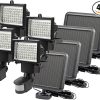 200W Solar Flood Light Outdoor with Motion Sensor and Remote Control 4