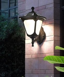 European Solar Fence Lights Outdoor LED Garden Wall Light 3000K 4500K 6500K