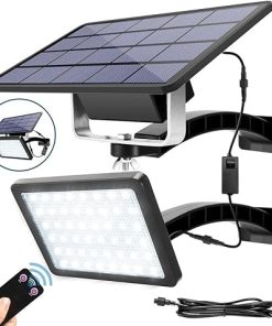800lm Solar Wall Light 48 LEDs Adjustable Outdoor Garden Security Lamp 2