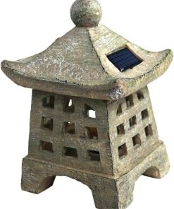 Solar Garden Statue Outdoor Light Resin Landscape Decor Lighting