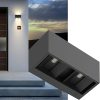 Dimmable 1400LM Solar Powered Outdoor Wall Light with Cube Design
