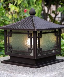 Vintage Solar LED Post Lights for Outdoor Fencing and Pathways