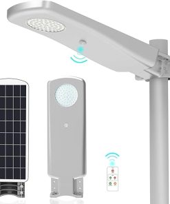 Outdoor Solar Street Lights with Motion Sensor Remote Control 2500lm
