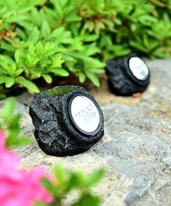 Vintage LED Stone Solar Pillar Lamps Outdoor Waterproof Garden Lights 2