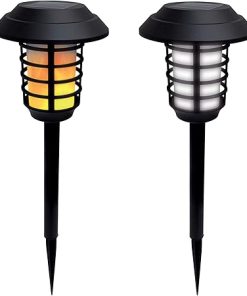 Bell Howell Smart Solar XL Pathway Lights Bright White Flickering Flames 2