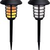 Bell Howell Smart Solar XL Pathway Lights Bright White Flickering Flames