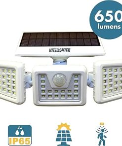 Solar Powered Motion Sensor Flood Lights 2 Pack IP65 Waterproof 2