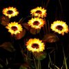 Outdoor Solar LED Lamp Post Lights for Rustic Bronze Patios 3