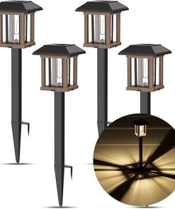 Solar Pathway Lights Outdoor 25 LM LED IP65 Waterproof Garden Lights 2