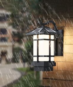 Solar Powered Wall Sconces IP65 Waterproof Aluminum Light Fixture 2