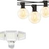 Onforu 100W LED Security Light 3 Pack 9000LM Adjustable Flood Lights 3