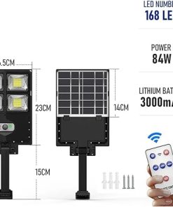 20000LM Solar Motion Sensor Wall Lamp Waterproof for Outdoor Lighting 2