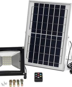 Solar Garden Light LED Floodlight with Remote Control and Timer