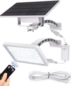 800lm Solar Wall Light 48 LEDs Adjustable Outdoor Garden Security Lamp