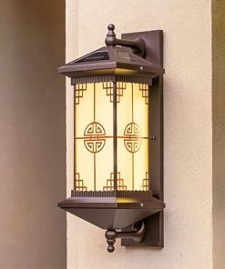 Aimery Garden Solar Wall Light Outdoor Waterproof Four Color Lighting 2