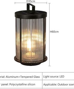 Portable Solar Landscape Lamp for Outdoor Camping and Garden Use 2