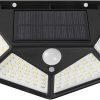 Solar LED Black Outdoor Lamp Post Light Waterproof Spherical Lantern 3