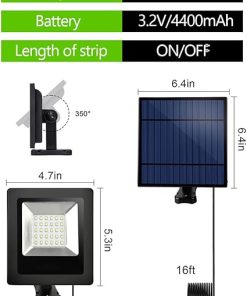 Waterproof Solar Spotlights and LED Strip Lights for Outdoor Use 2