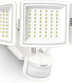 Lepro Bundle White LED Security Light and 25 G40 Edison String Lights 2