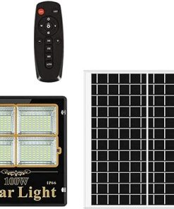 Solar LED Floodlight Outdoor Dusk to Dawn Garden Security Light IP66
