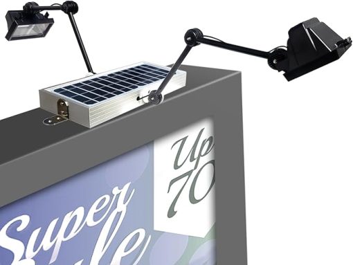 Solar Powered Billboard Light with 120 LED IP65 Waterproof Outdoor Use