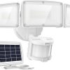 LEPOWER 1600LM LED Solar Security Motion Lights for Outdoor Use