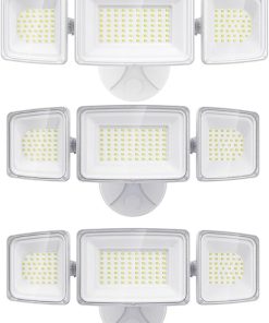 Onforu 100W LED Security Light 3 Pack 9000LM Adjustable Flood Lights