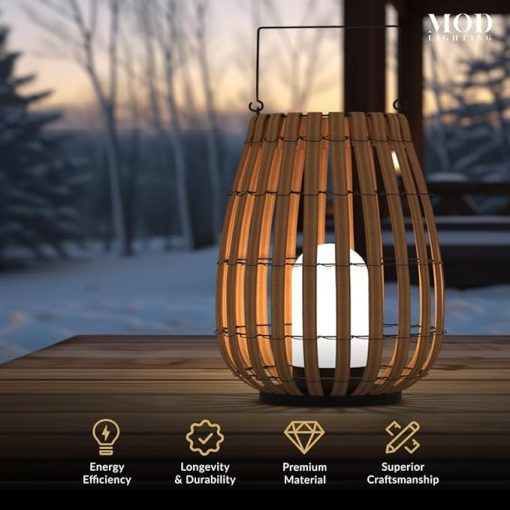 Solar Lantern with Remote | Dimmable IP65 Waterproof Garden Light - Image 2