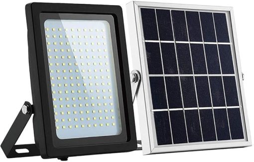 Outdoor Solar Floodlight with Motion Sensor for Garden Pathway