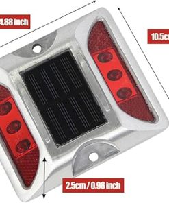 Wokyo Waterproof Solar Power Road Reflector Step Lights for Outdoors 2