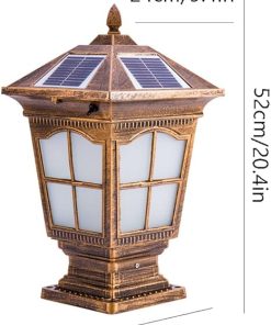 Outdoor Solar Fence Post Cap Light for Garden and Patio Use 2