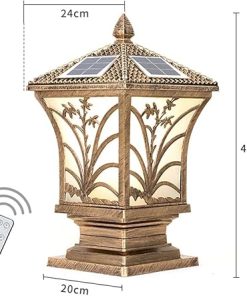 Solar Column Headlights for Outdoor Villa and Garden Wall Lighting 2