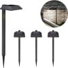 Solar Street Light 6500W 480000 Lumens with Motion Sensor Remote 2 Pack 4
