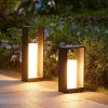 Dimmable 1400LM Solar Powered Outdoor Wall Light with Cube Design 3