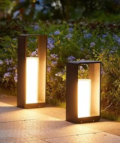 Solar Powered IP67 Waterproof Outdoor Path Light for Gardens  
Tall Flameless Candle Lanterns for Garden Lawn and Porch Decor