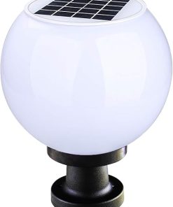 LED Solar Post Cap Lights 5000K Cool White Waterproof Outdoor Lights